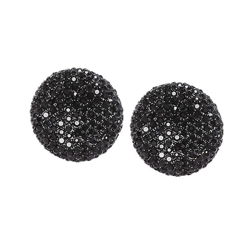 Mali Fionna Women's Latest Circle Design Earrings (Black)