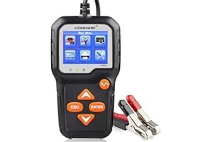 KONNWEI KW650 6V 12V Car Battery Tester, 100-2000 CCA Battery Load Tester Automotive Battery and Alternator Tester for Vehicles/Marine/Motorcycle/Lawn Mover