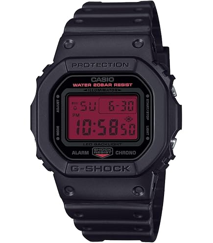 Amazon.com: G-Shock DW5600EP-4 | Red Digital Watch | Shock