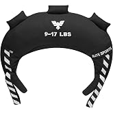 Elite Sports Bulgarian Canvas Bag, Fitness Canvas MMA Gym Cross Workout Training Sandbag 17, 25, 33, 45 lbs (UNFILLED)
