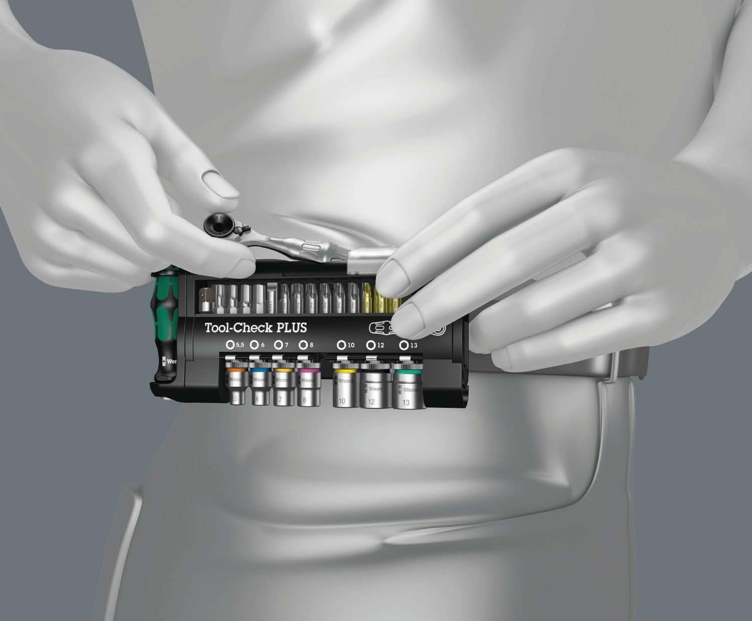 Wera 056490 Tool-Check Plus Bit Ratchet Set with Sockets - Metric: Industrial & Scientific