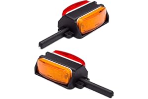 Lumitronics Pre-Wired Fender Clearance Trailer Lights Assembly (Amber/Red) - Left and Right