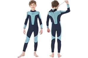 Seaskin Kids Wetsuit for Boys Girls Toddler 3mm Back Zip Thermal Swimsuits