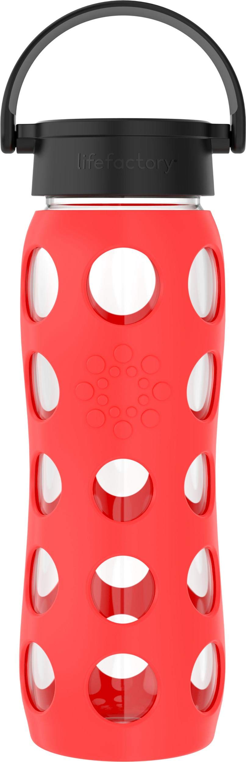 Lifefactory Glass Hydration Bottle Poppy 650 ml