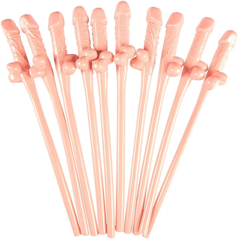 Hen Party Willy Straws x 10 Hen Party Do Girls Night Out Accessories x 10 Straws