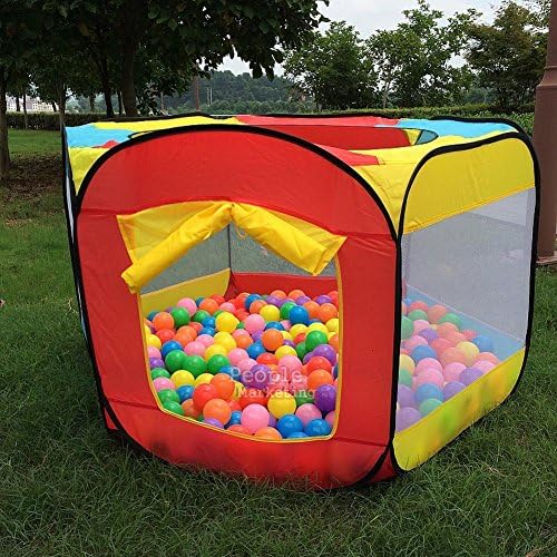 Play House Indoor/Outdoor Easy Folding Ball Pit Hideaway Tent Play Hut for Kids