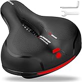 EIIEHX Comfortable Bike Seat, Dual Shock Absorbing Ball Anti-Slip Bicycle Saddle Universal Waterproof Bicycle Seat for Men Wo