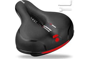 EIIEHX Comfortable Bike Seat, Dual Shock Absorbing Ball Anti-Slip Bicycle Saddle Universal Waterproof Bicycle Seat for Men Wo