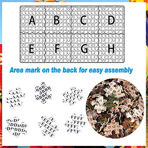 Jigsaw Puzzles for Adults 1000 Piece Puzzle for Adults 1000 Piece - Romantic Greek Town - 1000 Piece Puzzle Large Wooden Puzzles Kids Educational Game Toys Gift for Home Wall Decoration