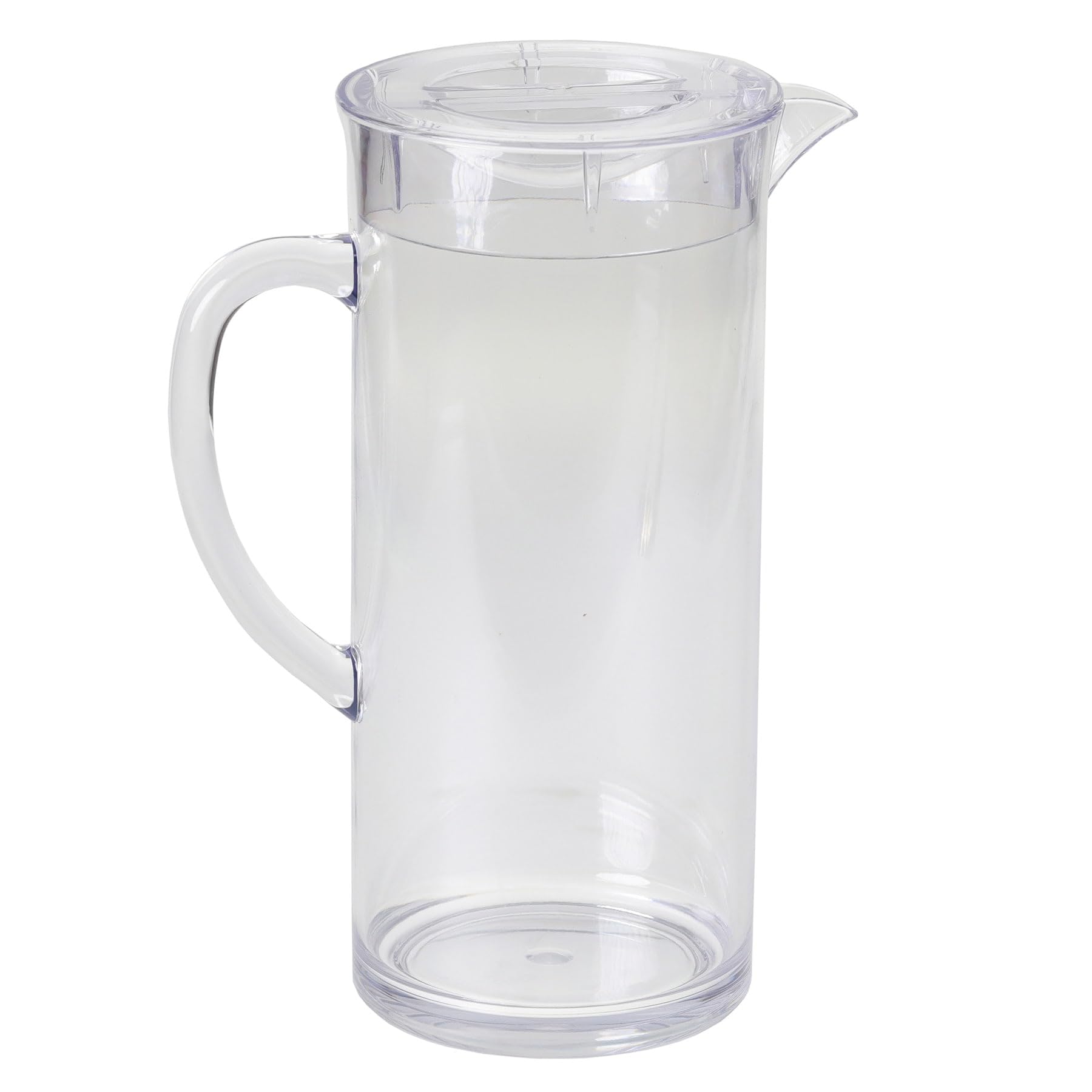 Photo 1 of TableCraft PP321 Beverage Pitcher, 2 qt., with lid, dishwasher safe, SAN plastic, clear, BPA free