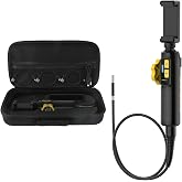 AUTOOL Borescope Camera with Light, 210&deg; Two-Way Endoscope Inspection Camera, 6.45mm Steering Len, 6 LED Light, HD 1080P Video Borescope Compatible with Android and iOS Phone with 3FT Snake Cable