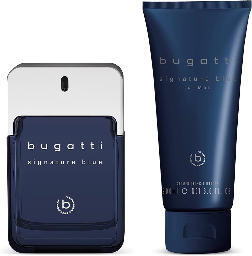 Bugatti Signature Blue Man Eau de Toilette 100ml + Shower Gel 200ml Gift Set