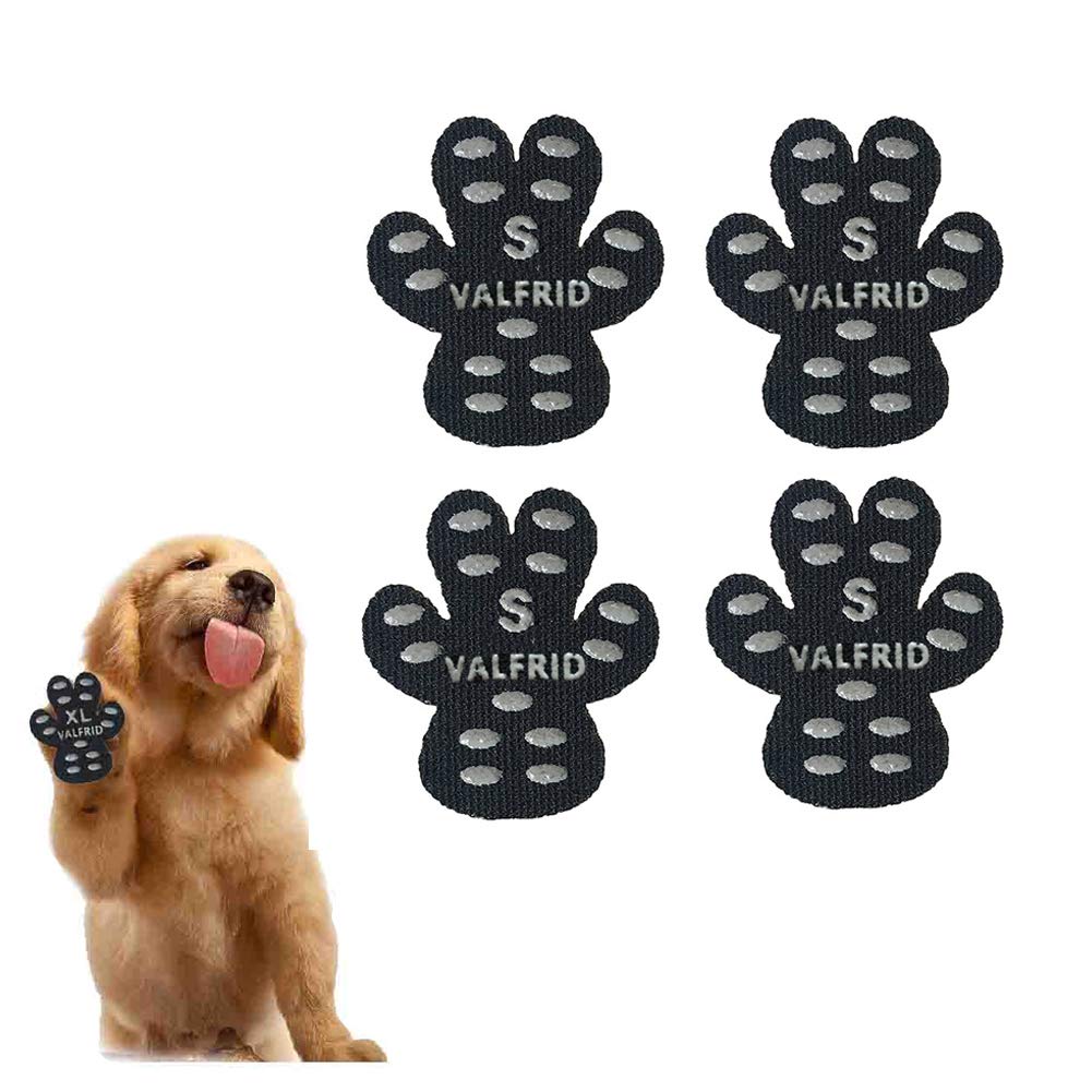 Photo 1 of VALFRID Dog Paw Protector Anti-Slip Grips to Keeps Dogs from Slipping On Hardwood Floors,Disposable Self Adhesive Resistant Dog Shoes Booties Socks Replacemen S 24 Pieces
