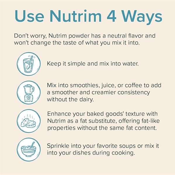 NUTRIM OAT BRAN POWDER WITH 750MG BETA GLUCAN PER SERVING – EASY-MIX SOLUBLE FIBER FOR CHOLESTEROL MANAGEMENT & IMMUNE SUPPORT – HEART HEALTHY, NON-GMO & VEGAN OATMEAL POWDER
