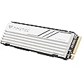 Timetec 1TB PCIe 4.0 White Heatsink Gaming SSD NVMe PCIe Gen4x4 M.2 2280 3D NAND TLC SLC Cache Read/Write Speed Up to 7,000/6,000 MB/s Internal Solid State Drive for PS5 Pro, PC Desktop