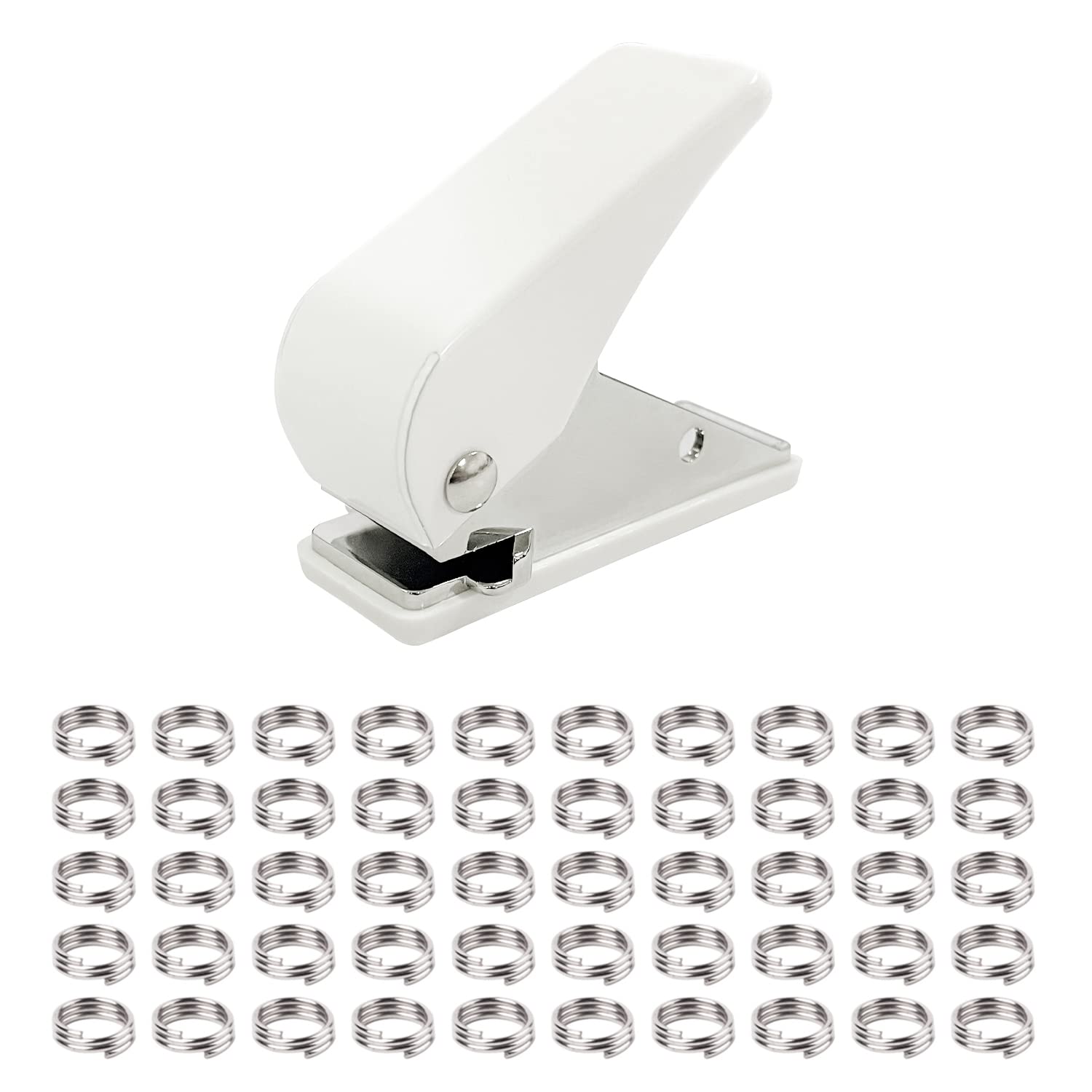 TIANNAIT 1 Piece Hole Punch with 50 Pieces O-Rings Portable Dart Hole Punch Dart Flight Accessories Small and Lightweight Suitable for Party Bars