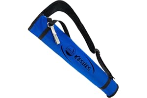 KESHES Archery Back Arrow Quiver Holder - Adjustable Quiver for Arrows with Shoulder Strap and Belt Clip - Ideal for Bow Hunting & Target Practice for Youth & Adults