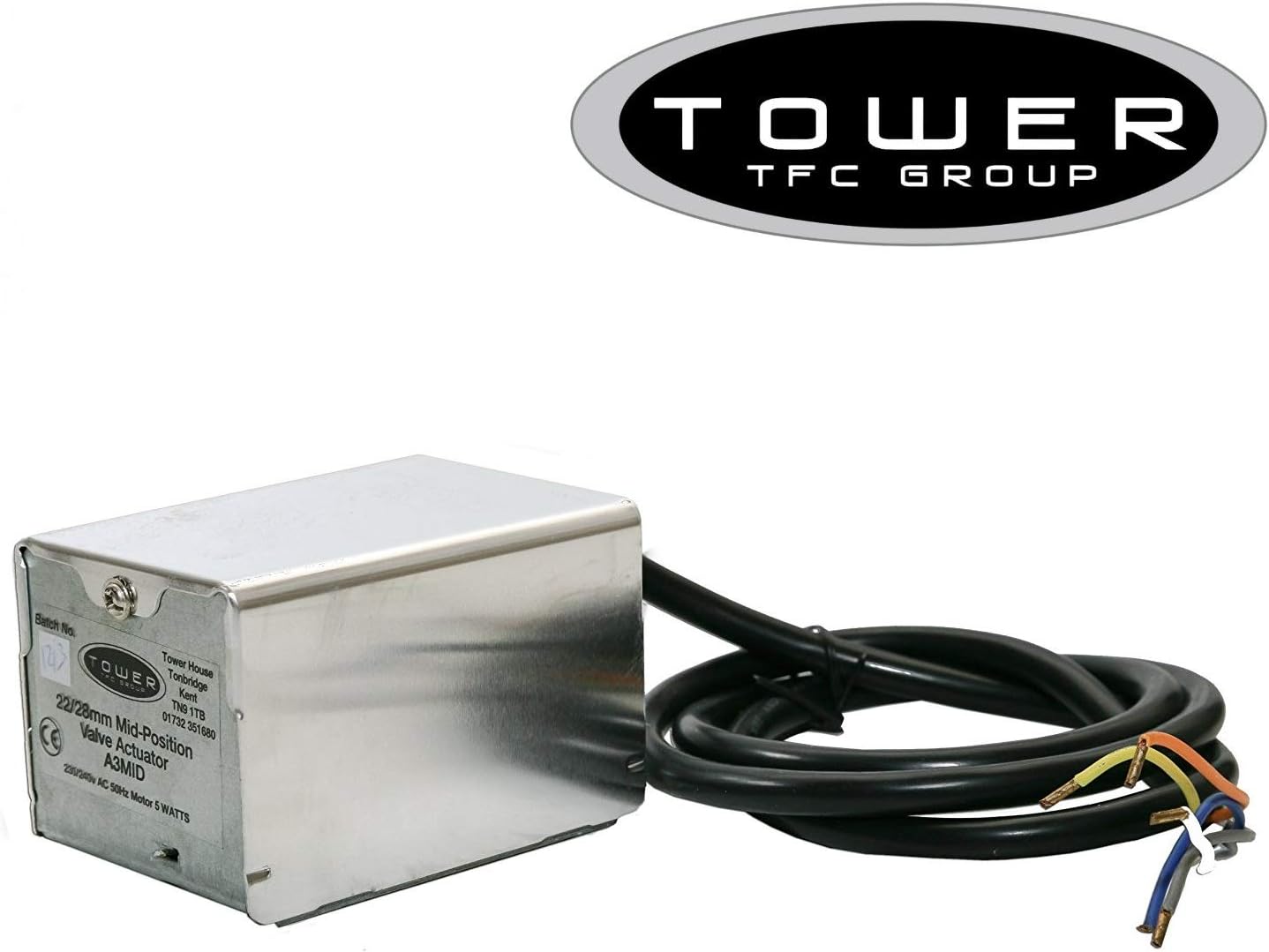 Tower Honeywell Motorised 3 Port Mid Zone Valve Actuator Head 22mm 28mm