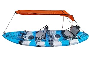 Kayak Sun Shade Canopy, Canoe Kayak Boat Sun Shade Canopy,Canopy with Storage Bag for Inflatable Boat,Foldable Easy to Instal