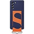 Samsung Official Original Galaxy S21 FE 5G Silicone Cover with Strap (EF-GG990) - Navy