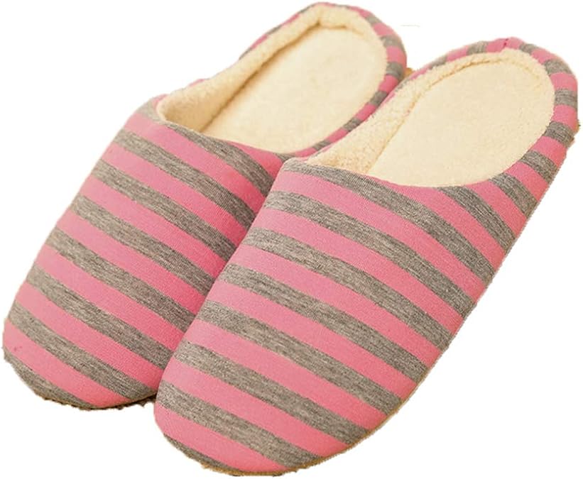 Xnhgfa Womens Cotton Fabric Terry Lining Memory Foam Slip On Washable