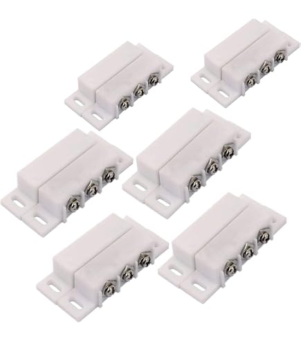 Lot De 2 Interrupteurs Magnétiques à Lames - Pour Porte/fenêtre - Montage Surface - NC/NO - 20-30 Mm Portée - 10