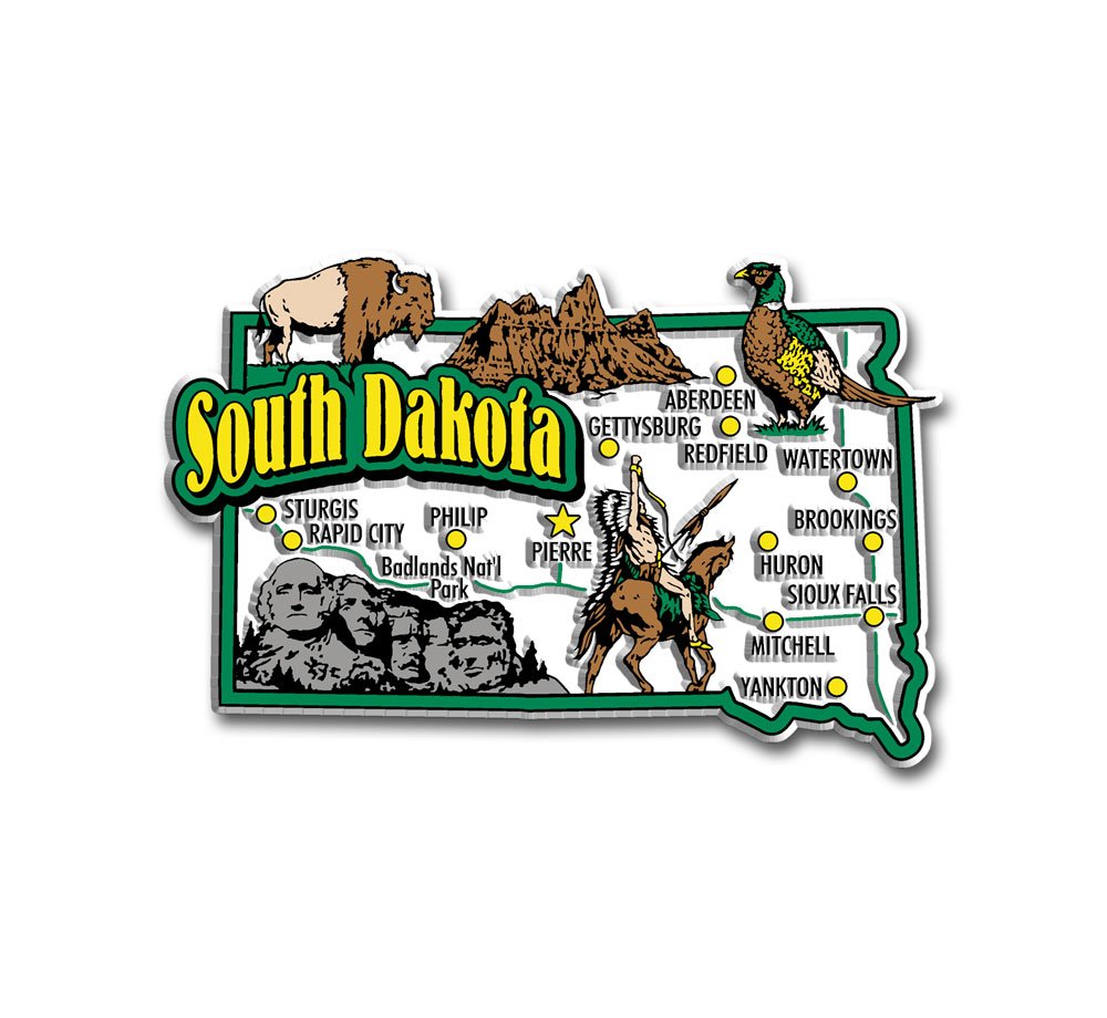 Which Is The Best Refrigerator Magnets States South Dakota