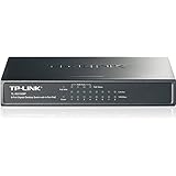TP-Link PoE Switch Gigabit 8 Port | 4 Port PoE 55W | 802.3af Compliant | Shielded Ports | Traffic Optimization | Plug and Play | Sturdy Metal (TL-SG1008P)