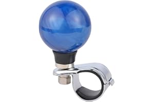 Arenbel Round Steering Wheel Ball Booster Car Turning Spinner Assist Grip Knob Handle Fit Most Vehicles Trucks Boats, Dark Blue