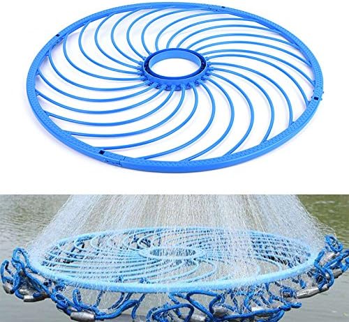 throwing a cast net with a ring