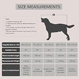 Jaspuriea Large Dog Bed 105x70x10 cm Calming Plush Crate Mattress Dark Grey view 6