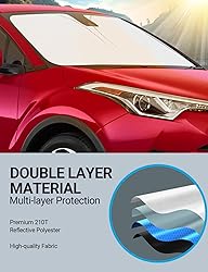 Proadsy Front Windshield Sun Shade Foldable
