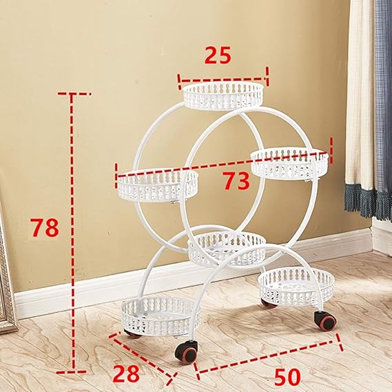 NANFENG Estanteria para Macetas, Soporte Macetas Plantas Metálico ...