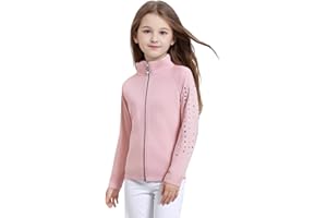 LIUHUO Girls Figure Skating Training Jacket - Elegant Ventilated Practice Top