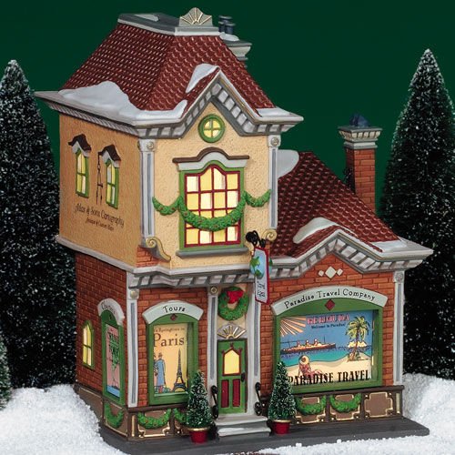 Paradise Travel Company Department 56 Christmas In The City Retired