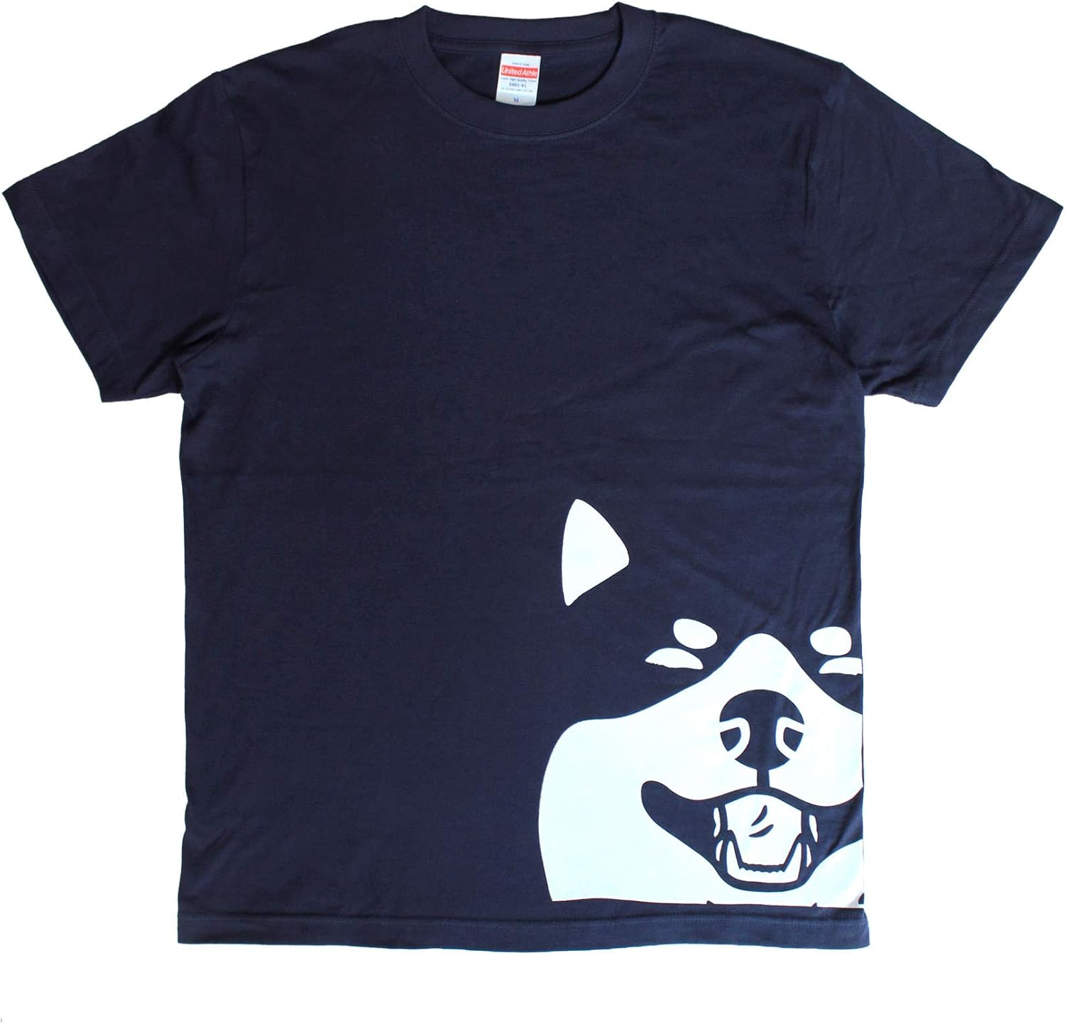Kurashikiya Smiling Japanese Dog Big Face TShirt with
