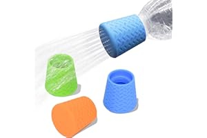 Bongpuda 3 Pieces Portable Outdoor Shower for Dogs,Portable Shower Head,Bottle Attachment for Portable Outdoor Shower,Works with Most Plastic Water from 16 oz to 2 Liters (Blue,Green,Orange)