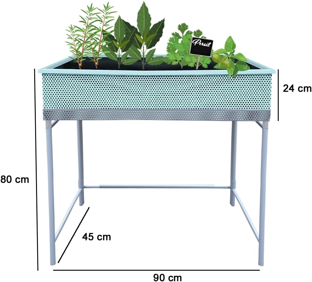 Huerto urbano Green Passion calidad Premium 90x45x80 cm.Color mint ...