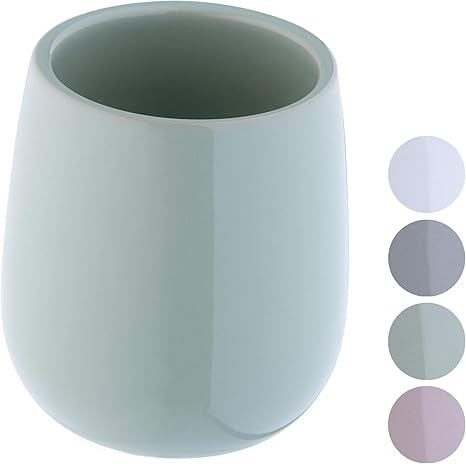 KADAX Zahnputzbecher aus Keramik, Badezimmerbecher, Zahnbürstenhalter