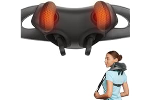 Etekcity Cordless Neck Massager for Pain Relief Deep Tissue, Shiatsu Shoulder Massager with Heat, Massage Tools for Back, Trapezius, Lymphatic Drainage, Relaxation Therapy for Him&Her,Women,Men,Cadeo