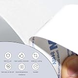 SHUXIA 50pcs Double Sided Sticky Pads 3mm Thick White 50x30mm Heavy Duty view 7