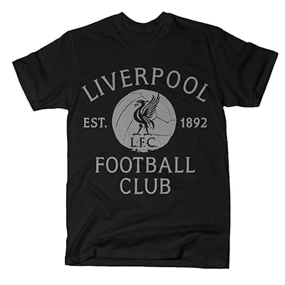Buy Liverpool FC Black Grey Vintage T-Shirt at Ubuy Kuwait