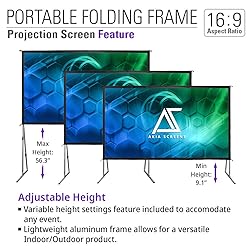 Akia Screens 145 inch Portable Outdoor Projector