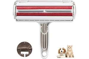 rabbitgoo Pet Hair Remover Roller Dog and Cat Lint Remover, Two-Sided Brush Lint Roller, Self-Cleaning, Reusable Pet Hair Cat