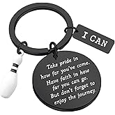 FUSTMW Bowling Ball Keychain - Bowling Team Gifts for Lovers