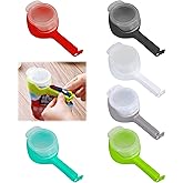 6 Pcs Bag Clip With Pour Spout,Bag Clips With Pour Spout,Food Bag Clips With Pour Spouts,For All Food Or Cat/Dog Food Storage
