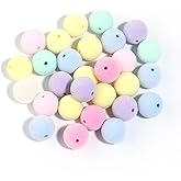 Colorful Velvet Beads for Pens Spacer Chunky Beads for Jewelry Making Beadable Pen Keychains Phone Charms Earrings Bracelet DIY Craft Christmas Ornament Garland Decor, 16mm Round 40pcs