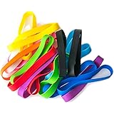 Grifiti Big-Ass Bands 9" x 5/8" Bands For Books, Camera Lens, Art, Cooking, Wrapping, Exercise, MacBooks, Bag Wraps, Dungies Replacements, and Made with Silicone Instead of Rubber or Elastic in 20 Pack Assorted Colors