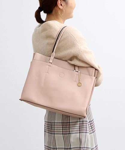 Amazon ティーエスエル きれいめa4トートバッグ ピンクベージュ レディースバッグ 財布