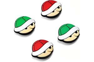 Switch Thumb Grips Joystick Caps Compatible with Nintendo Switch/OLED/Lite Controller Accessories, FUNLAB Cute Silicone Analog Stick Cover, 4PCS - Green & Red Koopa Turtle Shell